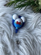 Disney Cartoon Retractable Nametag ID Badge Reel Disney Inspired Donald Duck