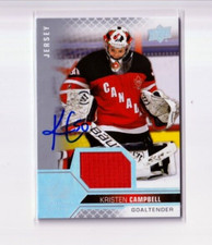KRISTEN CAMPBELL autographed SIGNED '22 Upper Deck TEAM CANADA women JERSEY card