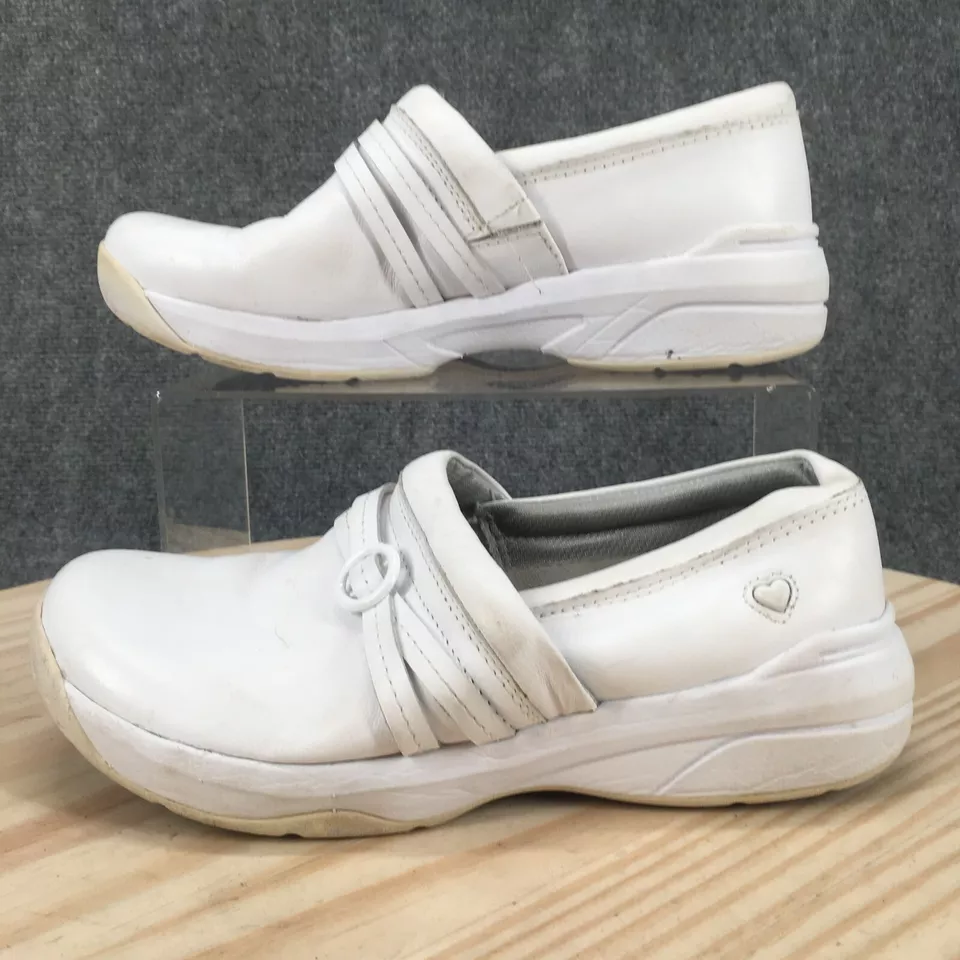 Nurse Mates Shoes Womens 8 M Ceri Professional Clogs 2001004 White Leather - Image 2 of 4