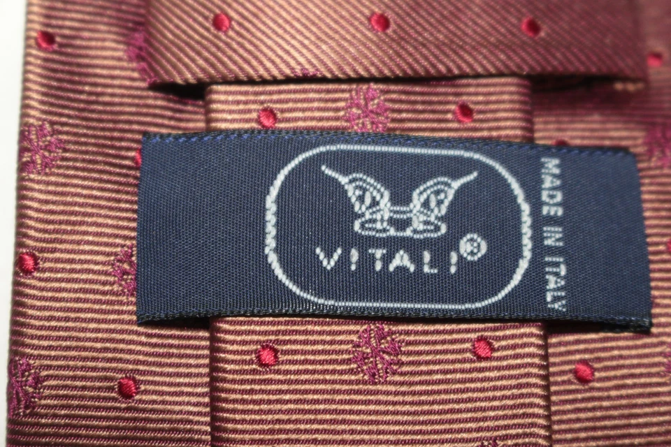 VITALI Silk tie Made in Italy F82767 - Image 4 of 4