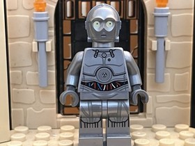 LEGO STAR WARS U-3PO Minifigure 75146 Silver Protocol Droid -VERY GOOD CONDITION