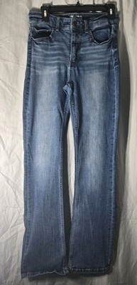 BKE Womens Blue Parker Universal Fit High Rise Denim Tailored Bootcut 31x29.5