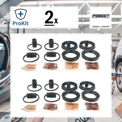 2x ORIGINAL  Febest Reparatursatz, Bremssattel Vorne für Nissan ARMADA TITAN