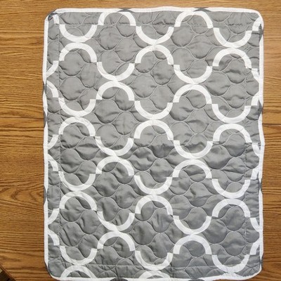 Ellison Lemon & Spice Set of Standard Pillow Shams Meridian Grey Trellis