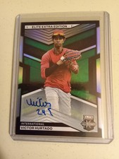 2023 Panini Elite Extra Edition Victor Hurtado AUTOGRAPH #92 Baseball Card