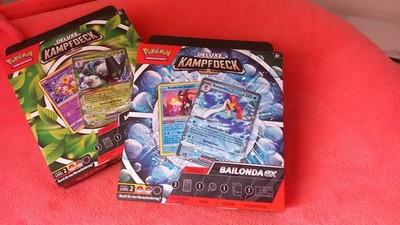 Pokémon-Deluxe-Kampfdeck Meowscarada ex und Bailonda-ex