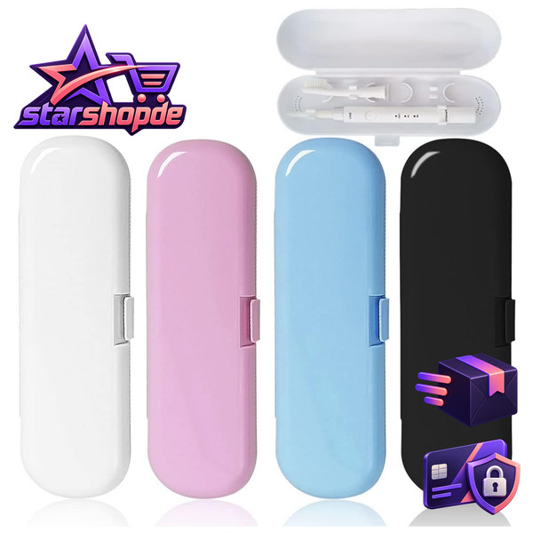 ZahnbüRsten-Etui 4 StüCk Tragbar Kunststoff Farbenfroh Reiseetui-image
