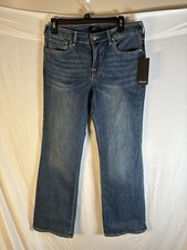 Womens True Religion Becca Mid Rise Boot Cut Medium Blue Jeans Size 29 Y2K