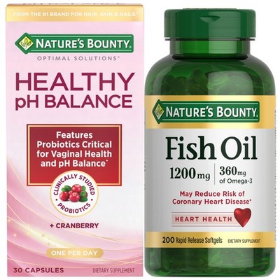 Nature's Bounty Bundle   Fish Oil Omega-3 and pH Balance 