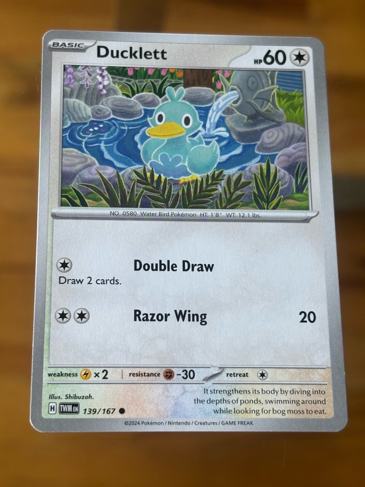 Ducklett - 139/167 - Common LP Pokemon Card Buy 2 Get 1 Free