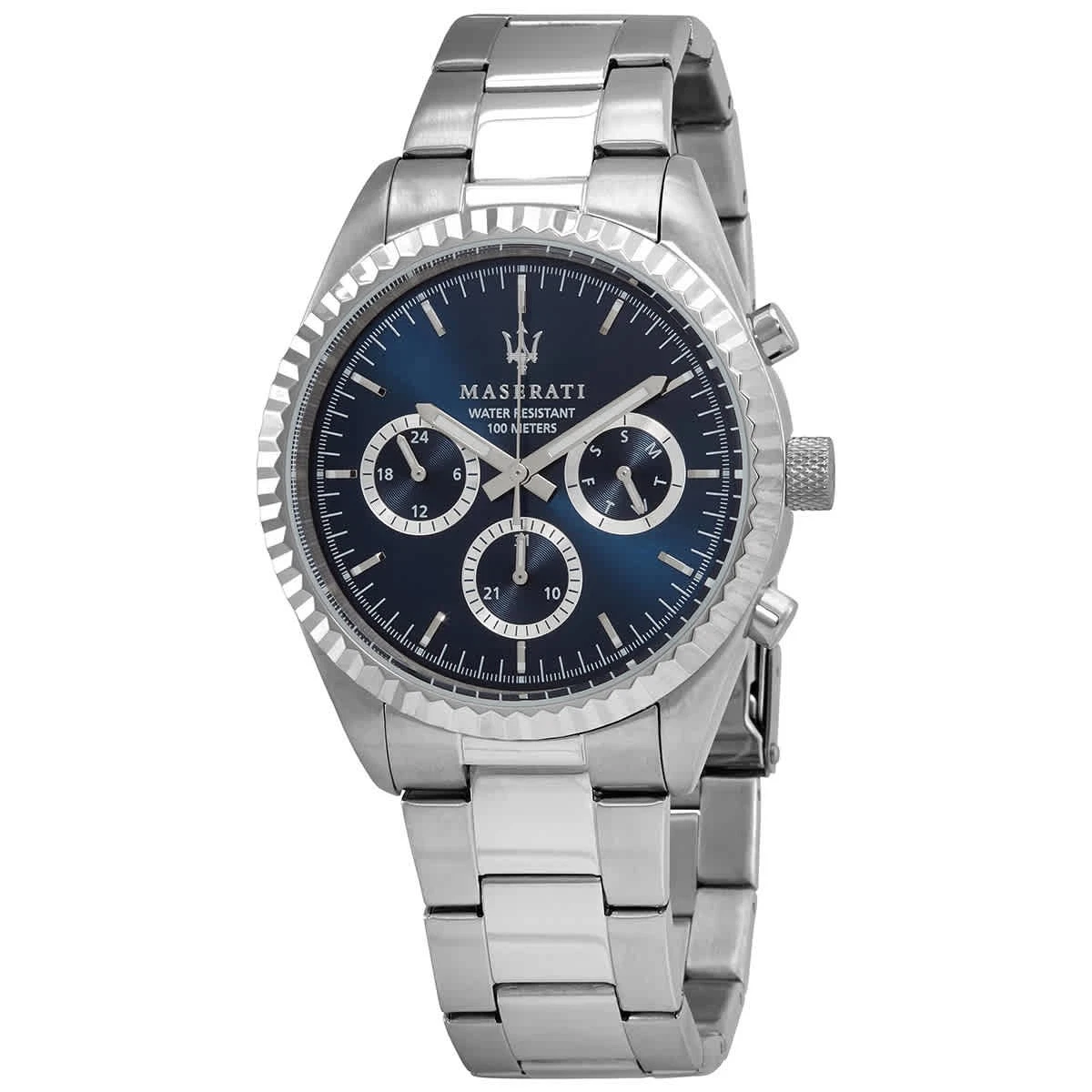 Montre Homme Maserati Quartz R8873618002 - Argent, étanche 100m, Boîtier 41mm - Neuf