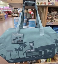 Trader Joe's Insulated Reusable DUSTY BLUE tote Bag 8 Ga NEW RELEASE LIMITED!!