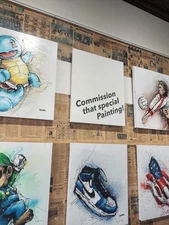 Original, one of a kind, unique 36" x 30" commissioned Jeremy Hansen painting.