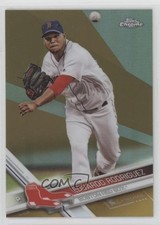 2017 Topps Chrome Gold Refractor 15/50 Eduardo Rodriguez #185 5c2