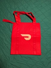 Red Doordash Insulated Food Delivery Bag With Zipper Authentic 13x10x15"