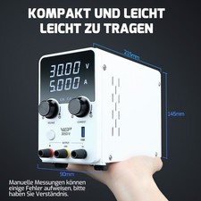 WEP Gleichstromnetzteil 220V 0-30V 0-5A USB G...