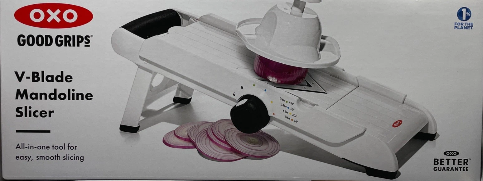 OXO Good Grips V-Blade Mandoline Slicer All-in-one Tool For Easy, Smooth Slicing