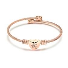 Cremation Jewelry Wing Heart Urn Bracelet for Human Ashes for Women Men Memorial