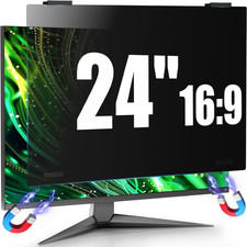 Magnetic Computer Privacy Screen Filter 24 Inch for Frameless Monitor Thin Bezel