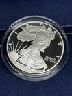 1990-S American Silver Eagle Proof .999 Silver Ultra Deep Cameo Raw Beauty