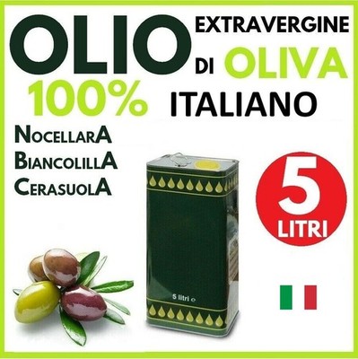 Italian Extra Virgin Olive Oil 5 Liters Unfiltered EVO Novello 2025