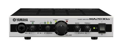 YAMAHA MA2030a Power Amplifier Compact 30W x 2 Channel Mixer Amp for PA Systems