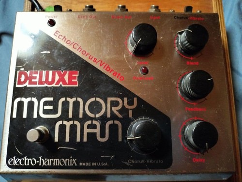Electro-Harmonix Deluxe Memory Man Delay Effects Pedal Untested
