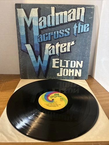 Elton John Madman Across the Water Vinyl LP Recorded In England Stereo 93120