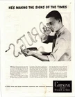 Corning Vintage 1950s Magazine Ad Glass Blowing Pyrex Neon Signs Research AD017