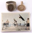 Navy Military Sailor's ring Pendant Marine WW1 Nautical force WWI Anchor badge A