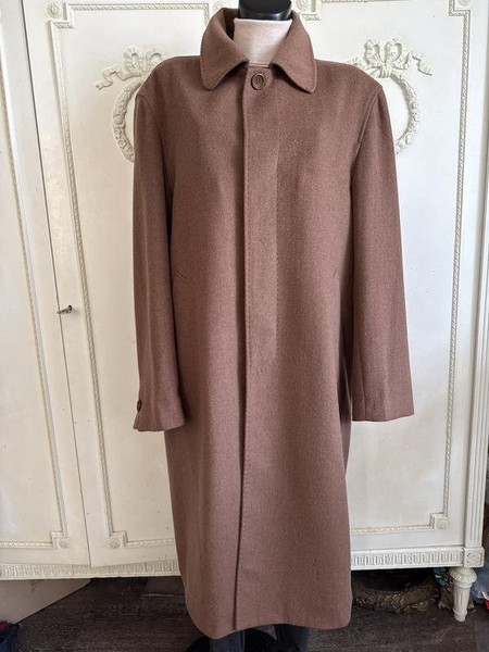 Men Giorgio Armani Coat Brown Cashmere 44 / XXL /