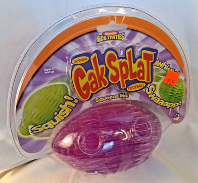 2002 GAK SPLAT Football Nickelodeon Nick-Tivities Purple - New In Package Rare