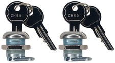  2 Pack Keyed Alike Truck Tool Box Locks with Keys - Replacement Pickup Tool...