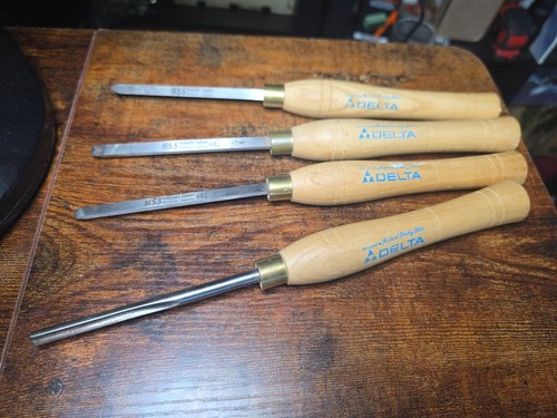 Delta Micro Woodturning Tools 46-670  Set of 4 High Speed Steel Robert Sorby