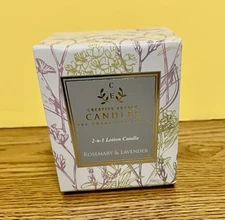 Creative Energy Candles 2 in 1 Soy Lotion Candle Rosemary & Lavender Medium