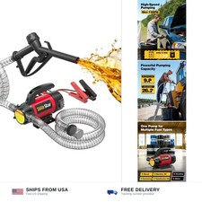 12V 13 GPM Diesel Transfer Pump Kit Kerosene Fuel Universal 55 Gallon