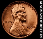 1958 Lincoln Wheat Cent - Choice Gem Brilliant Unc  No Reserve  #G7932