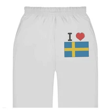 'I Love Sweden' Adult Sweatpants / Joggers (JO032915)