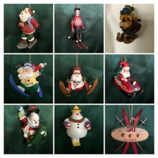 ASSORTED CHRISTMAS ORNAMENTS - WINTER SPORTS - YOU CHOOSE 