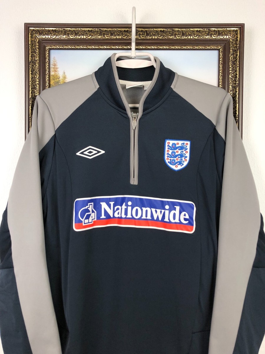Vintage Umbro England Football Sweatshirt Soccer Track Track Train