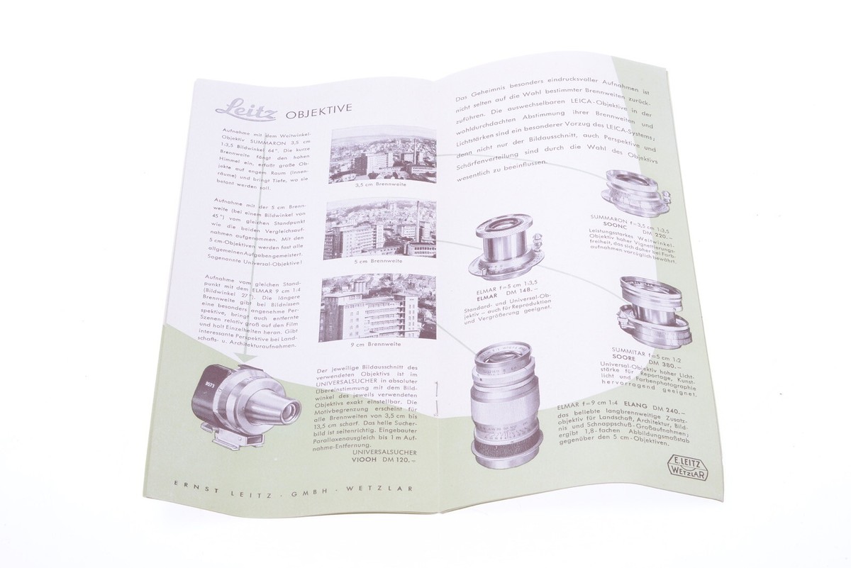 ✓ THE LEICA SYSTEM ORIGINAL PRODUCT GUIDE BROCHURE GERMAN 123 | eBay