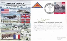 RAF OPERATION DRAGOON COVER SIGNED BY L R COLQUHOUN LTD