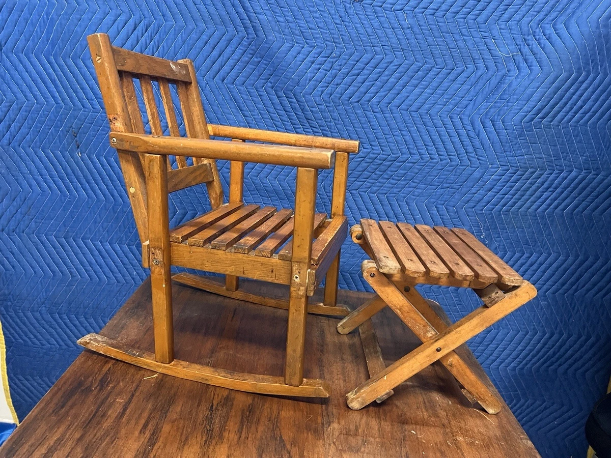 Baby wooden top rocking chair