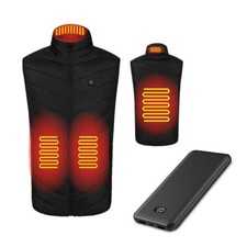 Set Beheizbare Weste Größe XXL + Powerbank für Yamaha FZ1 / Fazer / XJR 1300
