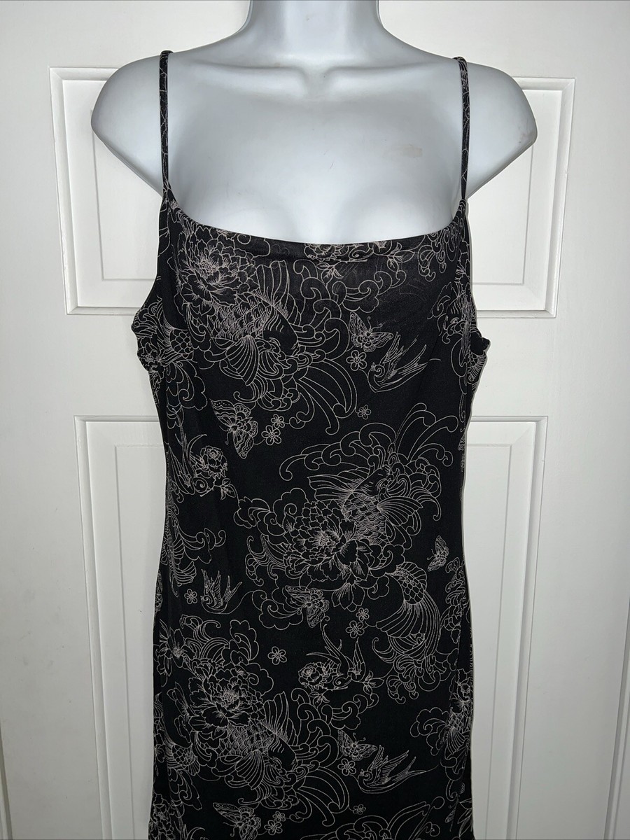 Forever 21 Womens Midi Bodycon Dress Size Large Black Stretch Knit Lined |  eBay