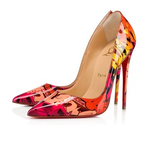 orange louboutin heels