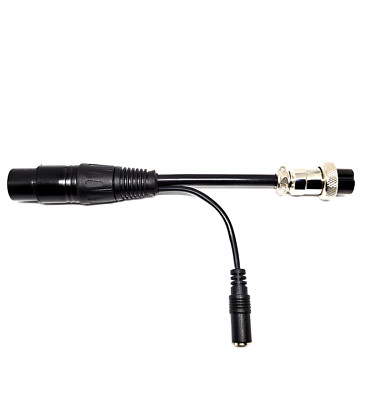 3-Pin XLR DYNAMIC MIC to 4 Pin Round Adapter HS-04BD for COBRA