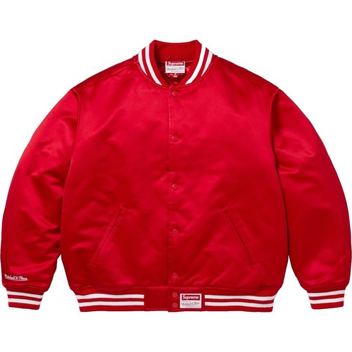 L]Supreme Quilted Satin Jacket 2013FW Blue Deadstock Sukajyan