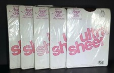Eros Angel Skin Ultra Sheer 100 Nylon 100-160 lbs Pecan Pantyhose Lot of 5