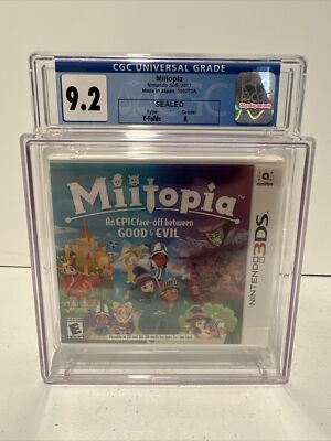 Miitopia (Nintendo 3DS, 2017) NEW & SEALED - CGC Graded 9.2 A